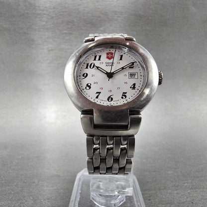 Victorinox Swiss Army Cavalry Watch Women 31mm White Dial Steel Date PARTS NED6