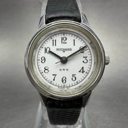 Wittnauer QWR Watch Women 23mm White Dial Silver Tone Round BL9623 5611 New batt0