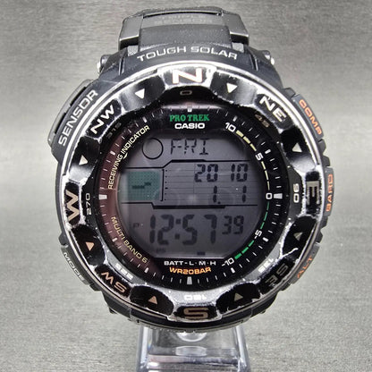 Casio Protek PRW-2500 Watch Men 51mm Digital Black triple Senor Alarm Works0