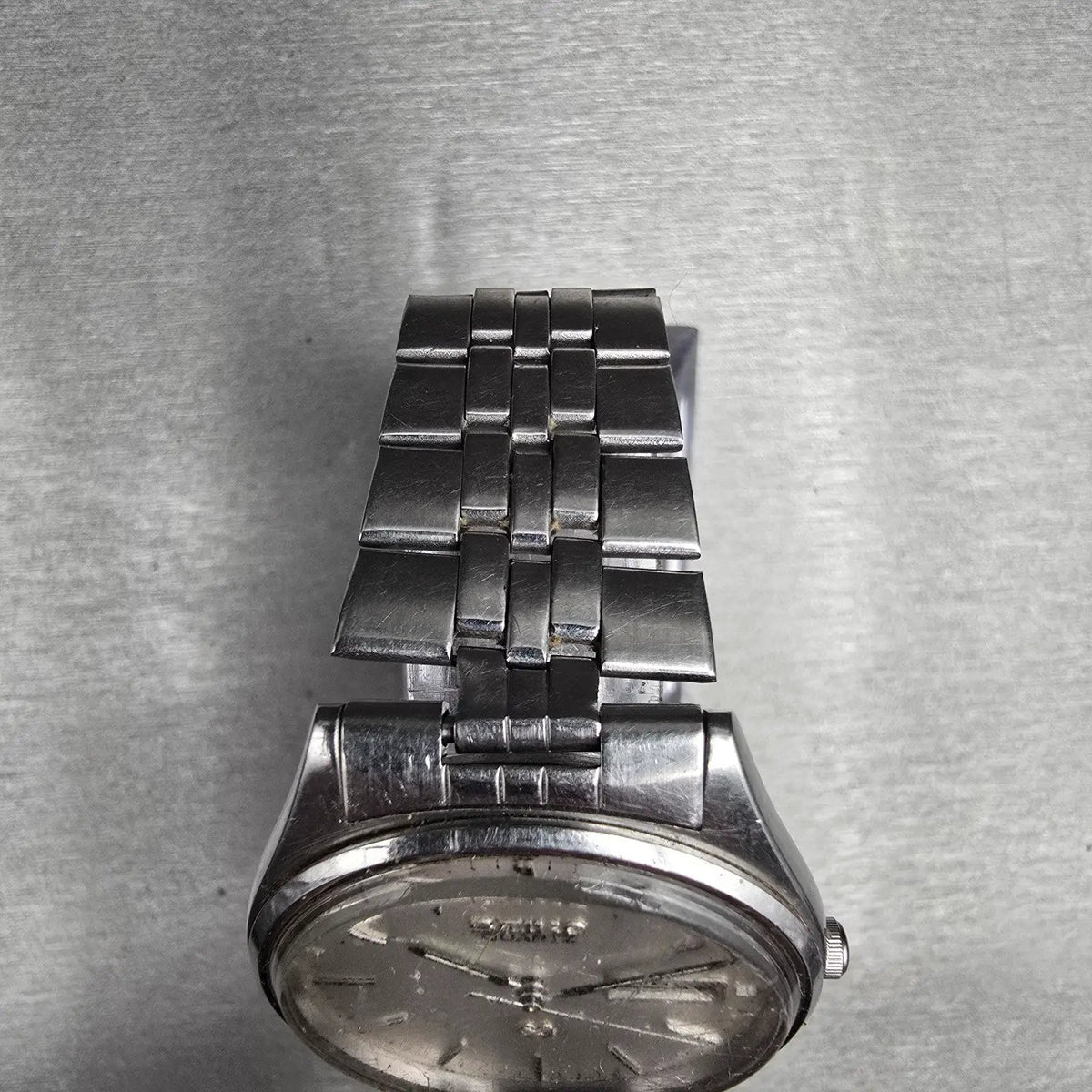 Seiko SQ Watch Men 35mm Silver Dial Silver Daydate Round 5Y23-8049 New Batt4
