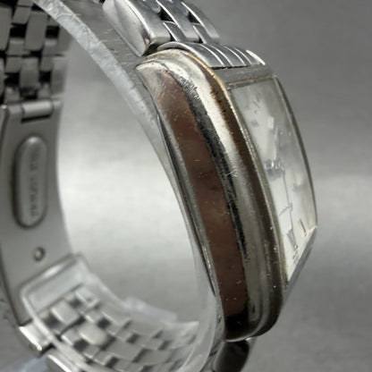Bulova Tank Watch Women 22mm White Dial Silver Tone Rectangle 96L006 New Battery3