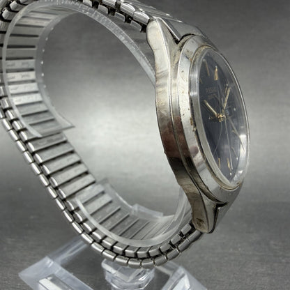 Seiko Pulsar Watch Men 36mm Blue Dial Silver Tone Daydate V533-7A90 New Battery3