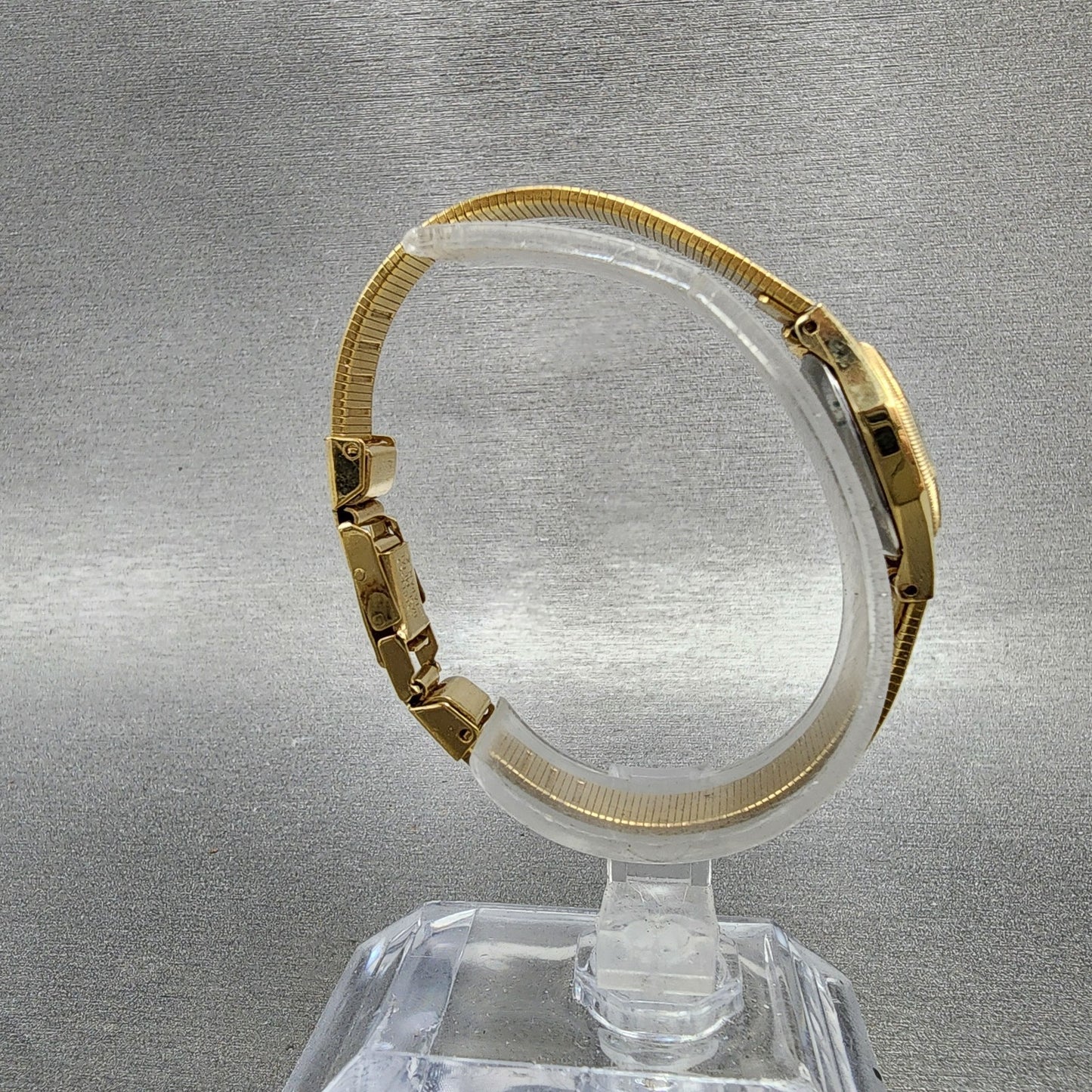 Seiko Watch Women 18mm Champagne Dial Gold Tone Round 14008019 New Battery8