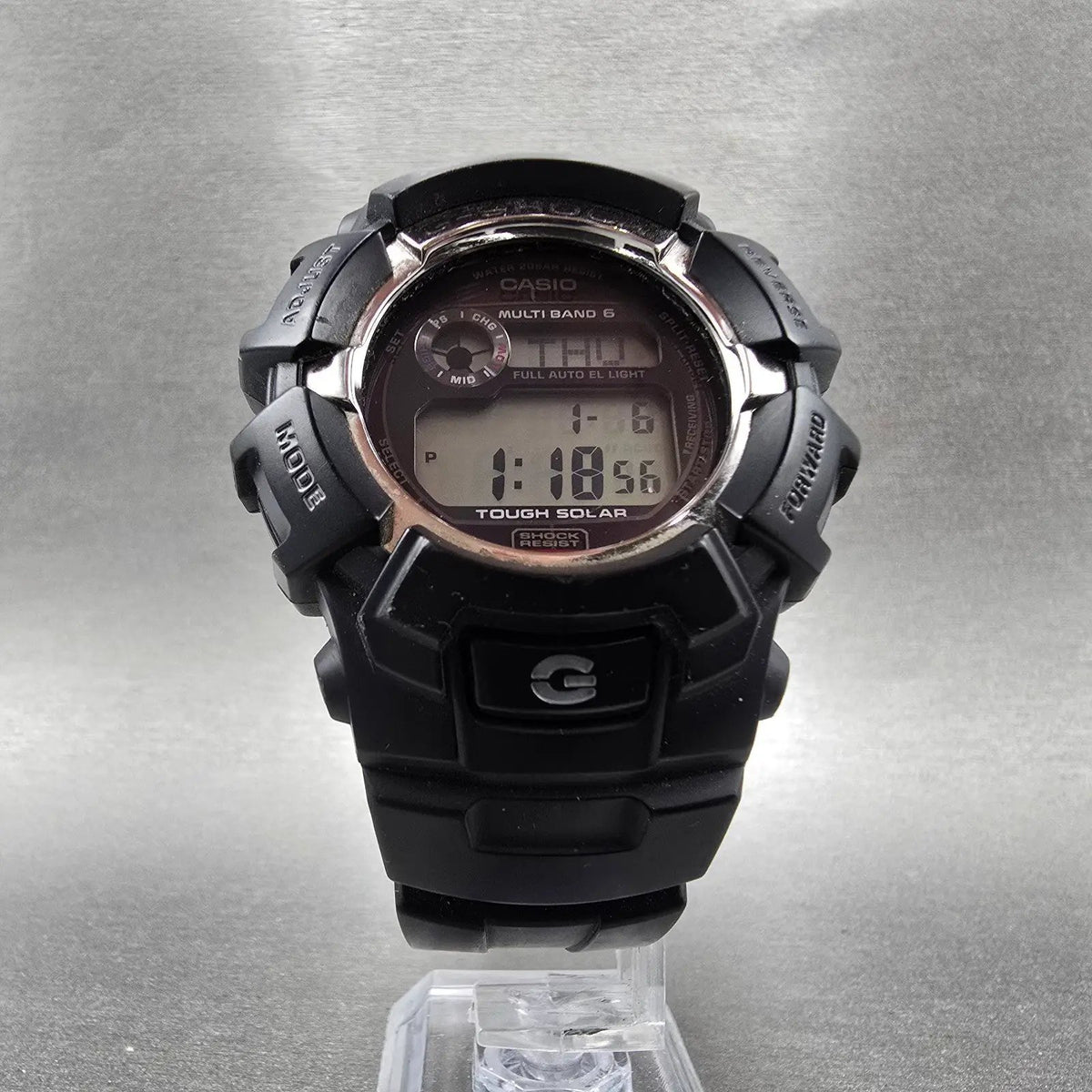 Casio G-Shock GW-2310 Watch Men 47mm Digital Black Silver Alarm Chrono Solar5