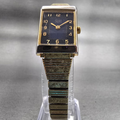 Citizen Elegance Watch Women 17mm Blue Dial Gold Tone 5920-S45539 New Battery5