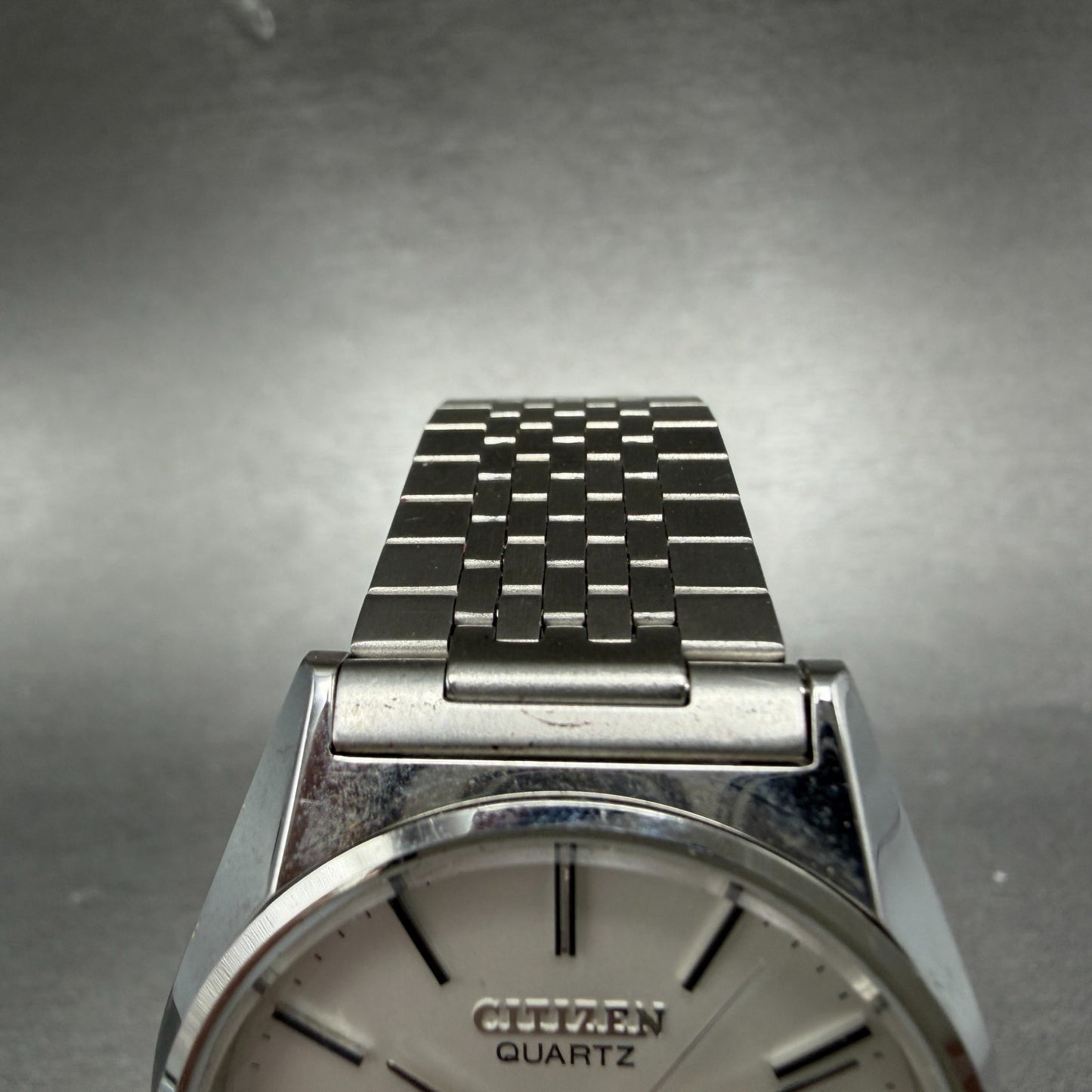 Citizen Seven Star Watch Men 35mm White Dial Silver Tone Daydate Round New Batt4