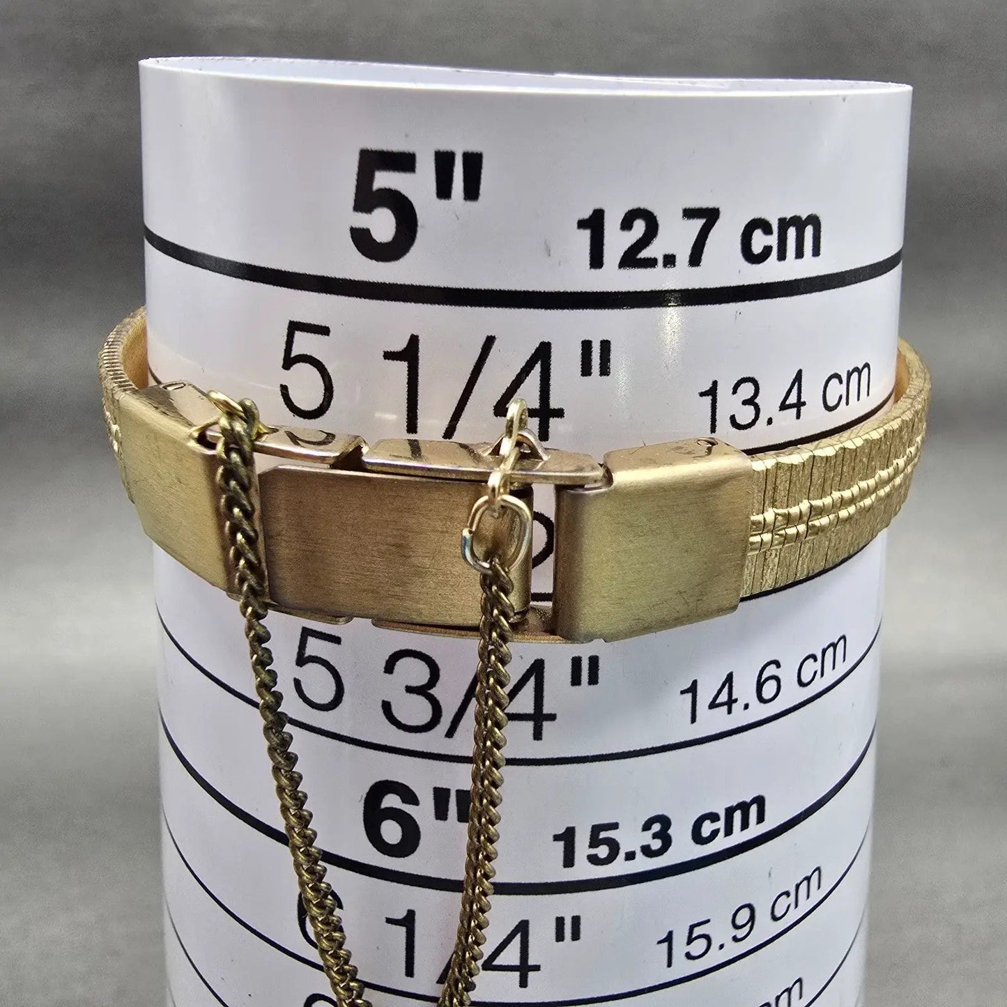 Seiko Watch Women 13mm Gold Dial Gold Tone Rectangle 2E20-6319 New Battery VTG9