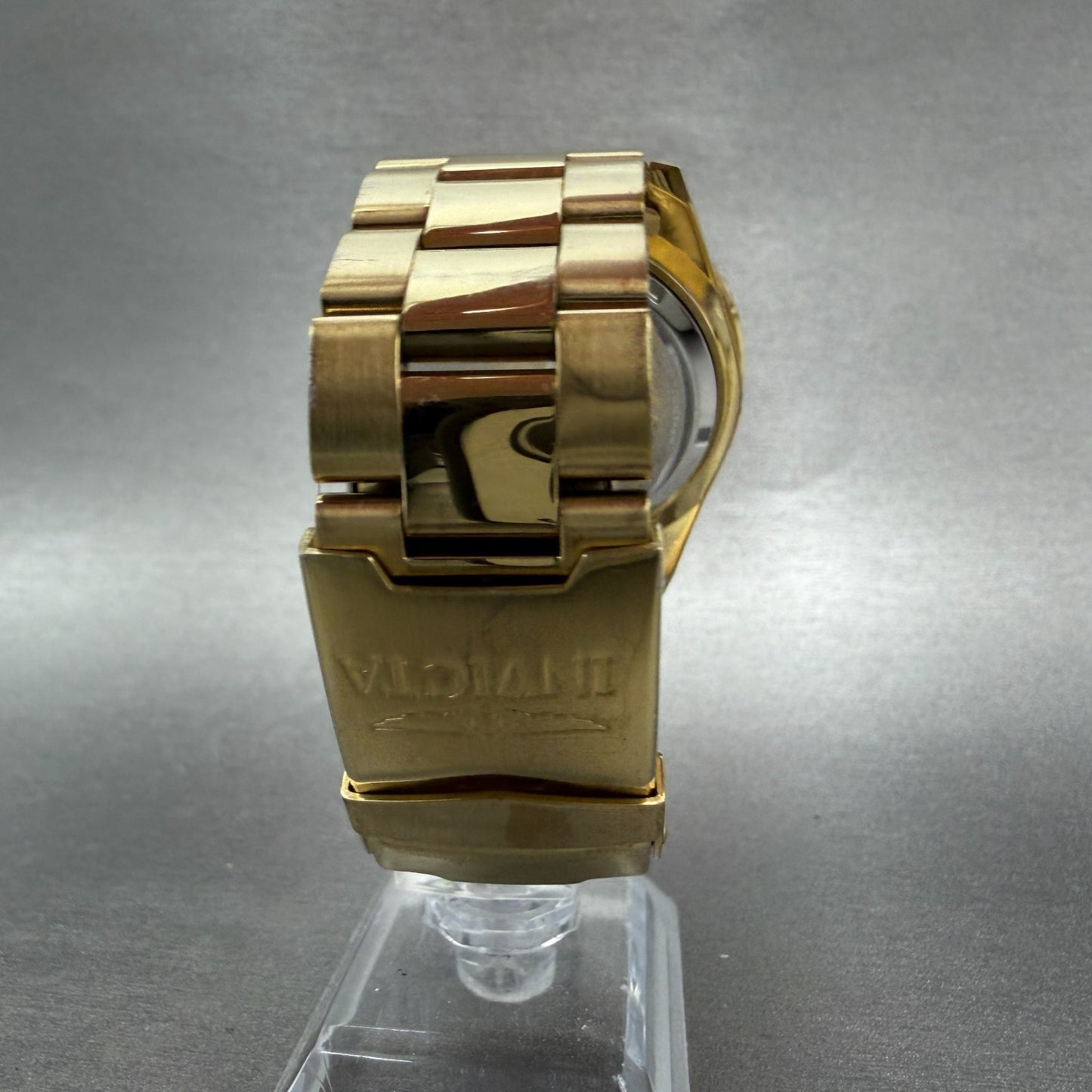 Invicta Pro Diver 1774 Chronograph Watch Men 44mm Champagne Dial Gold Tone Runs7