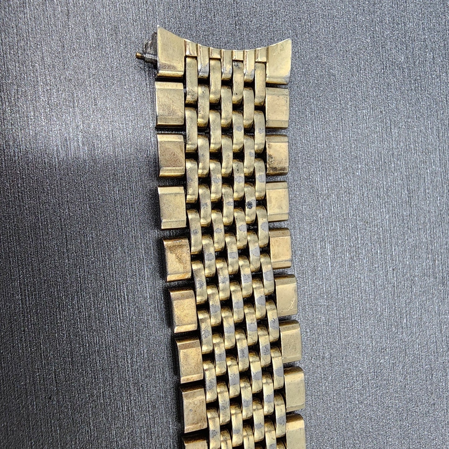 Omega Bracelet 18mm Beads Of Rice 14k Gold Filled No.12 570 End links VTG4