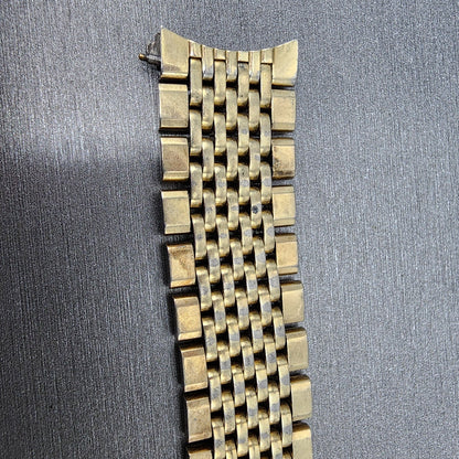 Omega Bracelet 18mm Beads Of Rice 14k Gold Filled No.12 570 End links VTG4