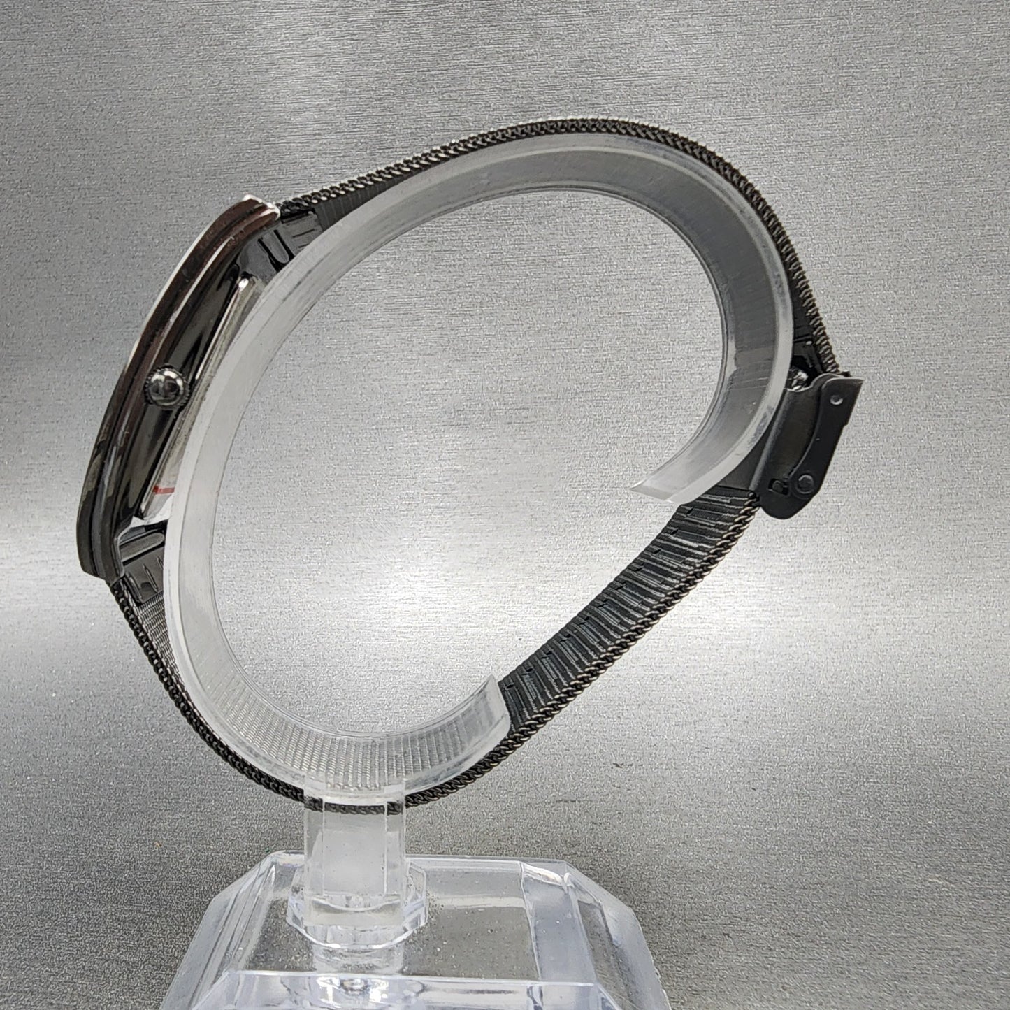 Skagen Grenen Tank Watch Men 29mm Silver Dial Black Tone Date Rectangle New Batt6