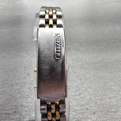 Citizen Watch Women 25mm MOP Dial Two Tone Daydate Gemmed 1002-S044464 New Batt7
