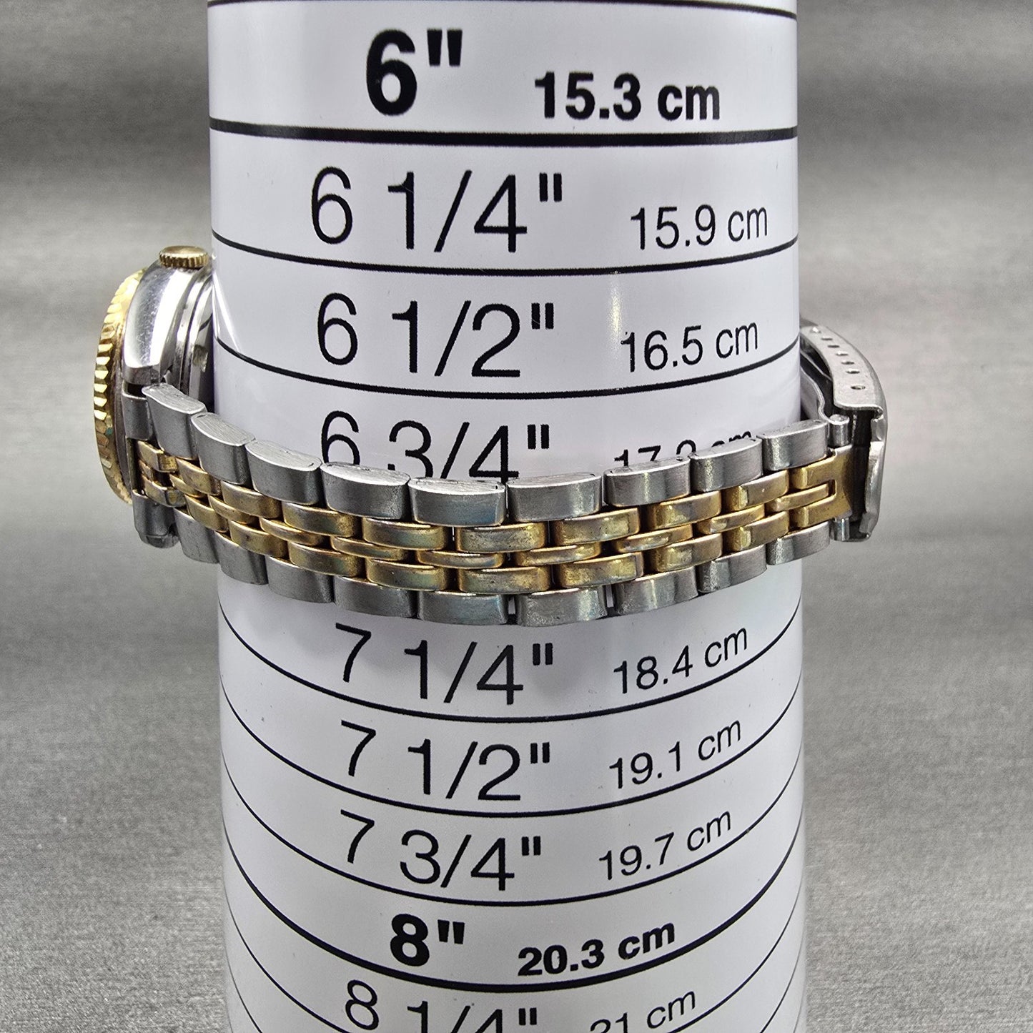 Seiko SQ Watch Women 24mm Silver Dial Two Tone Daydate Round 8523-0069 New Batt9