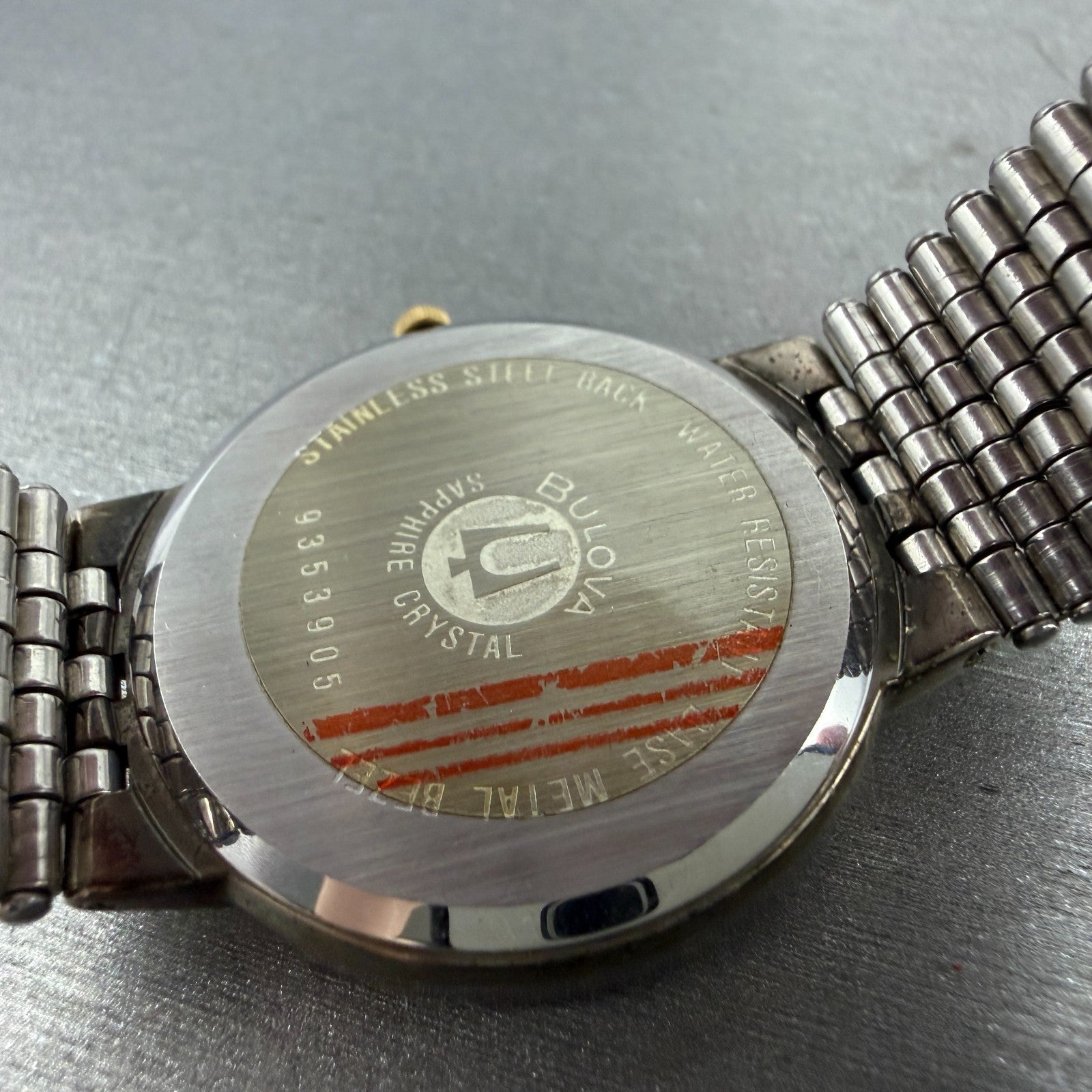 Bulova Watch Men 33mm Champagne Dial Two Tone Date Round New Battery Bracelet9
