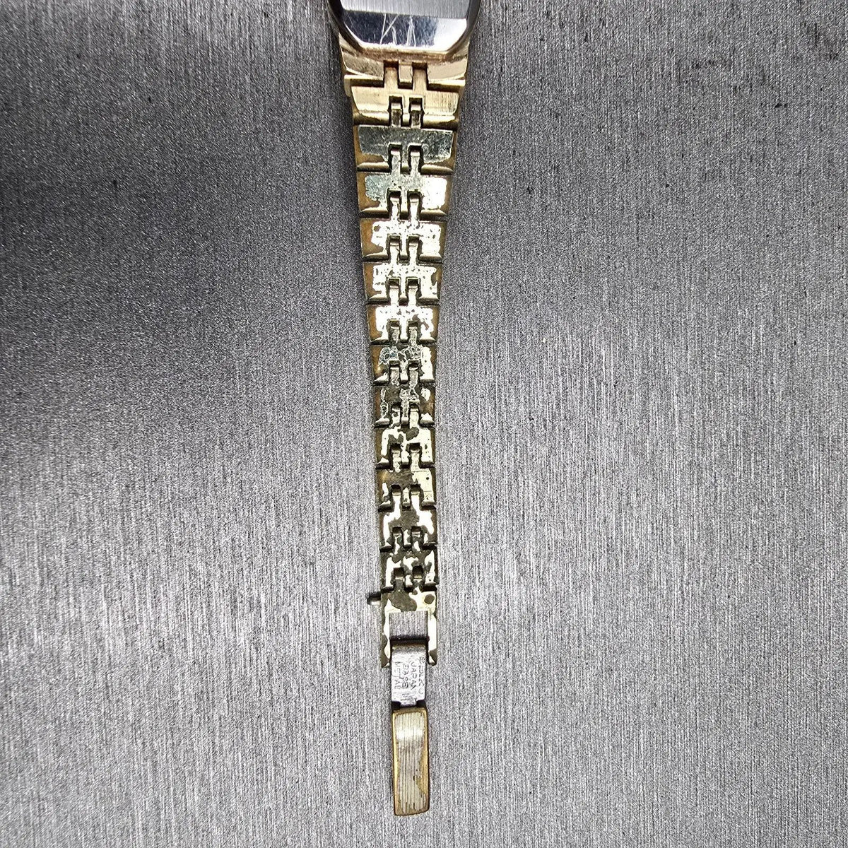 Seiko Watch Women 16mm Ivory Dial Gold Tone Oval 11-8309 Manual Wind Works11