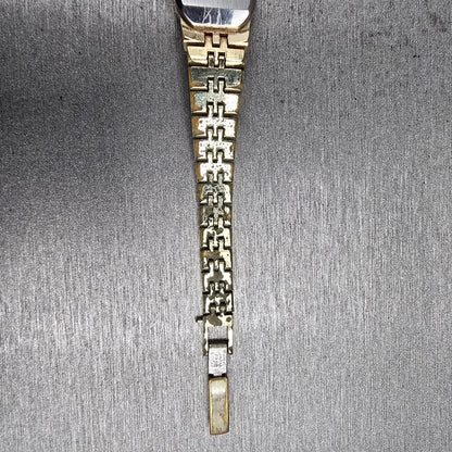 Seiko Watch Women 16mm Ivory Dial Gold Tone Oval 11-8309 Manual Wind Works11