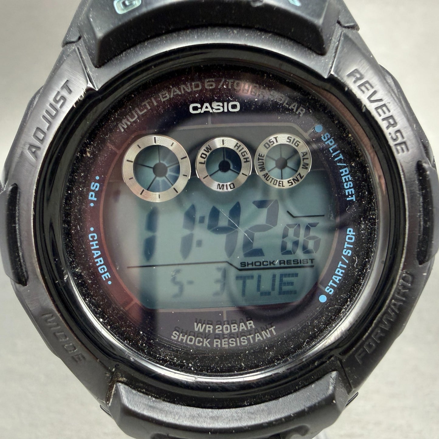 Casio G-Shock GW-M500F Watch Men 47mm Digital Black Alarm Chrono Works Solar1