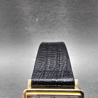 Tiffany & Co Watch Men 24mm White Dial 14K Gold Rectangle New Battery4