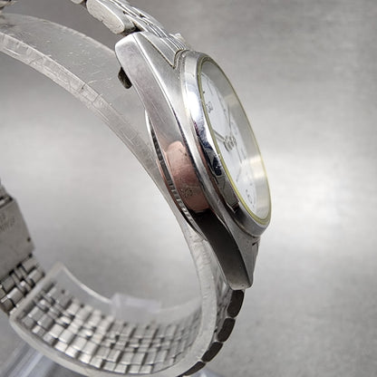 Citizen Q&Q Watch Women 26mm White Dial Silver Tone Round New Battery3