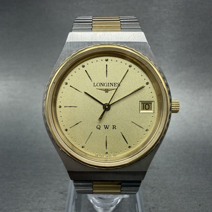 Longines QWR Watch Men 33mm Champagne Dial Two Tone  Date PARTS0