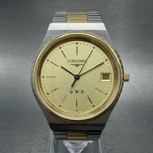 Longines QWR Watch Men 33mm Champagne Dial Two Tone  Date PARTS0