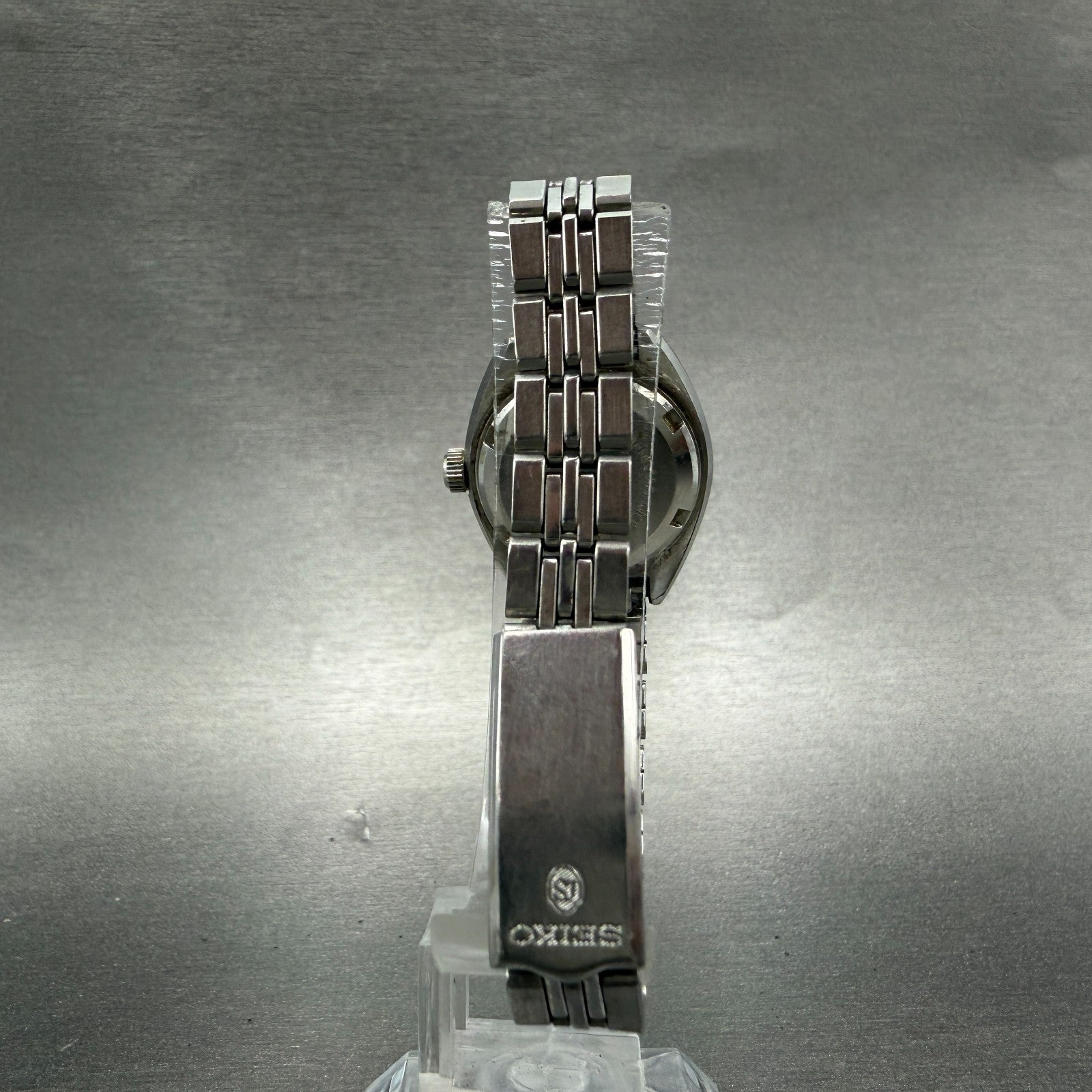 Seiko Automatic Watch Women 25mm Green Dial Silver Tone Date 2205-0520 PARTS8