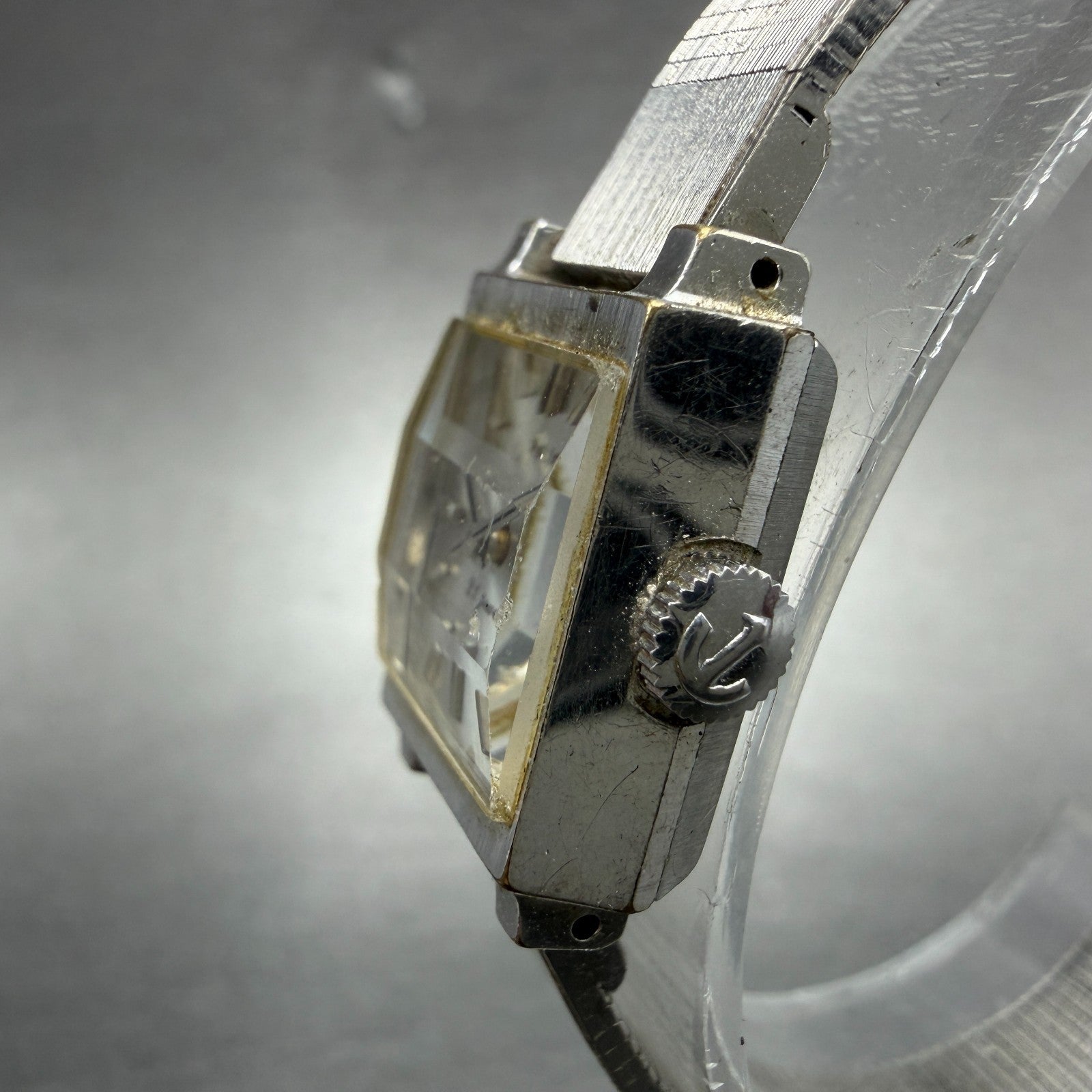 Rado Tank Watch Women 16mm Silver Dial Silver Tone Rectangle Manual Wind Runs2