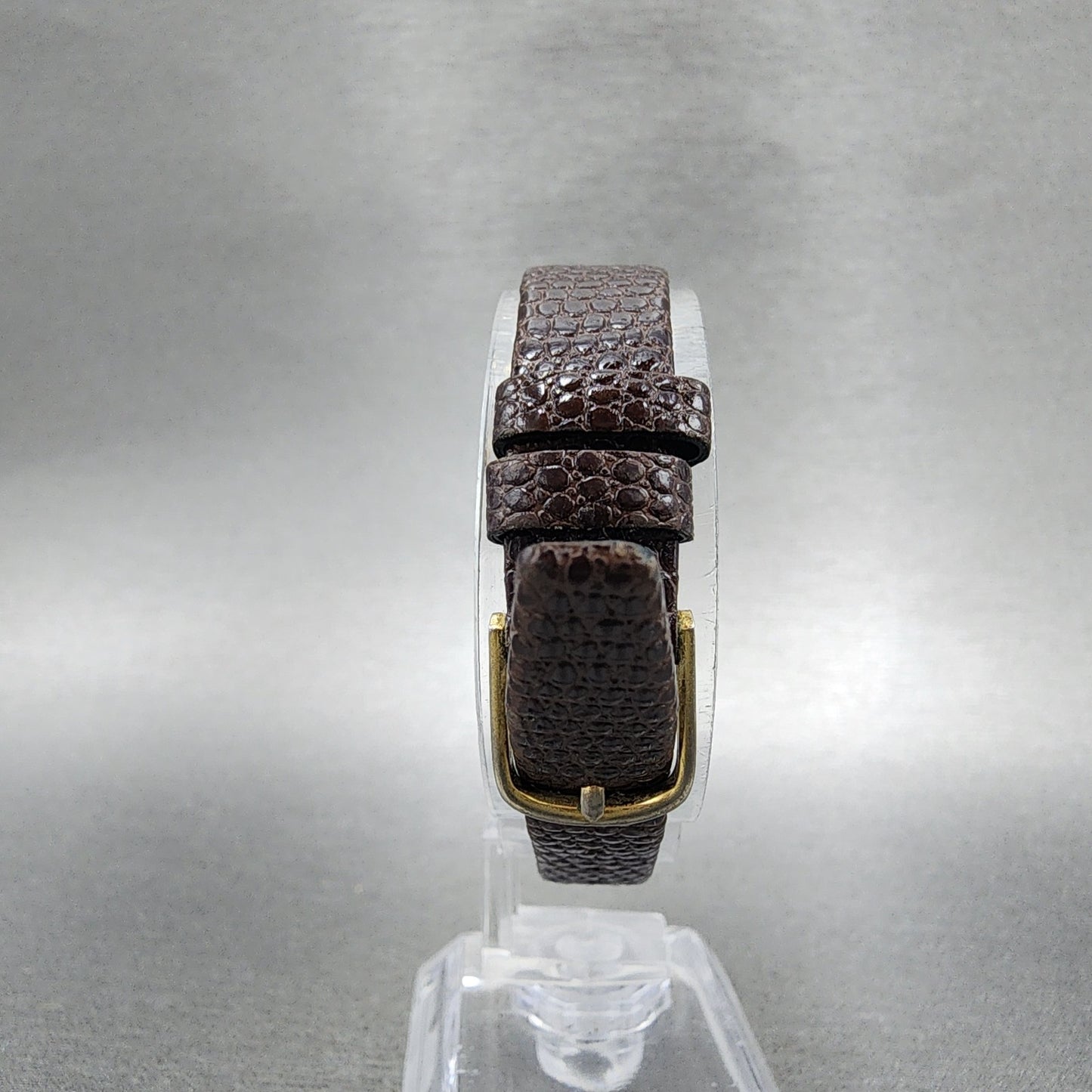 Seiko Tank Watch Women 18mm Gold Dial Gold Tone Small Seconds 14285160 New Batt7