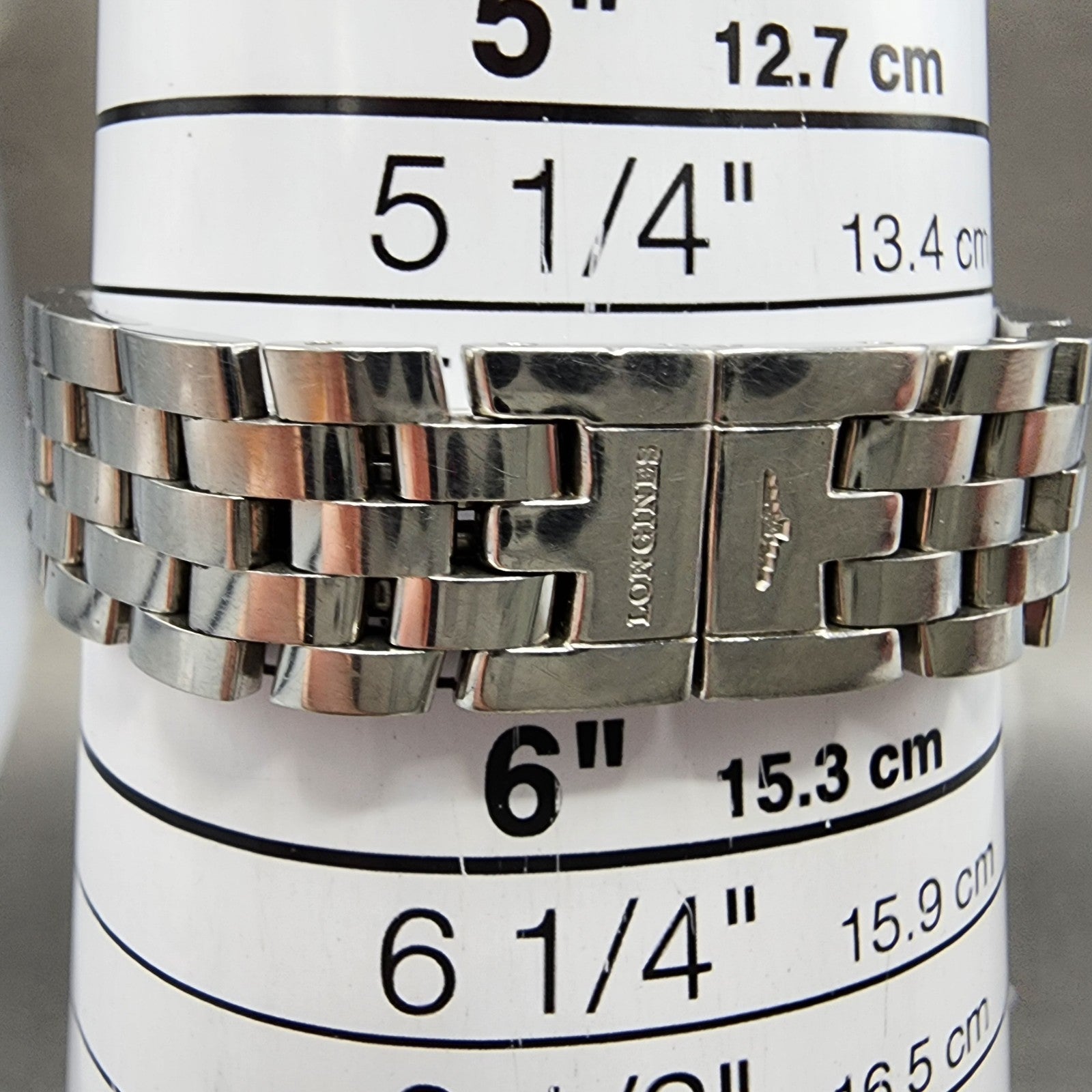 Longines Dolce Vita tank Watch Women 20mm White Dial Steel Rectangle New Batt B110