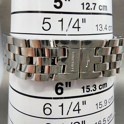 Longines Dolce Vita tank Watch Women 20mm White Dial Steel Rectangle New Batt B110