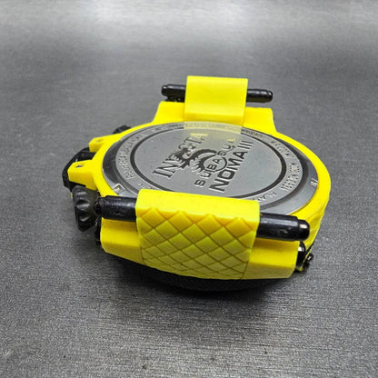 Invicta Sub Aqua Noma Chronograph Watch Men 50mm Yellow Dial Yellow Tone New Bat9