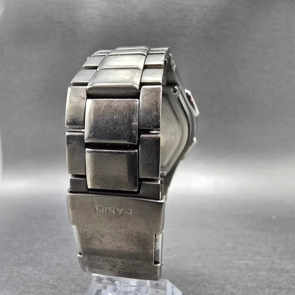 Casio WVA-430TJ Watch Men 42mm Blue Dial Silver Alarm Chrono Waveceptor PARTS8