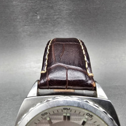 Fossil Blue Watch Men 40mm Silver Dial Silver Tone Date AM-3675 New Battery4