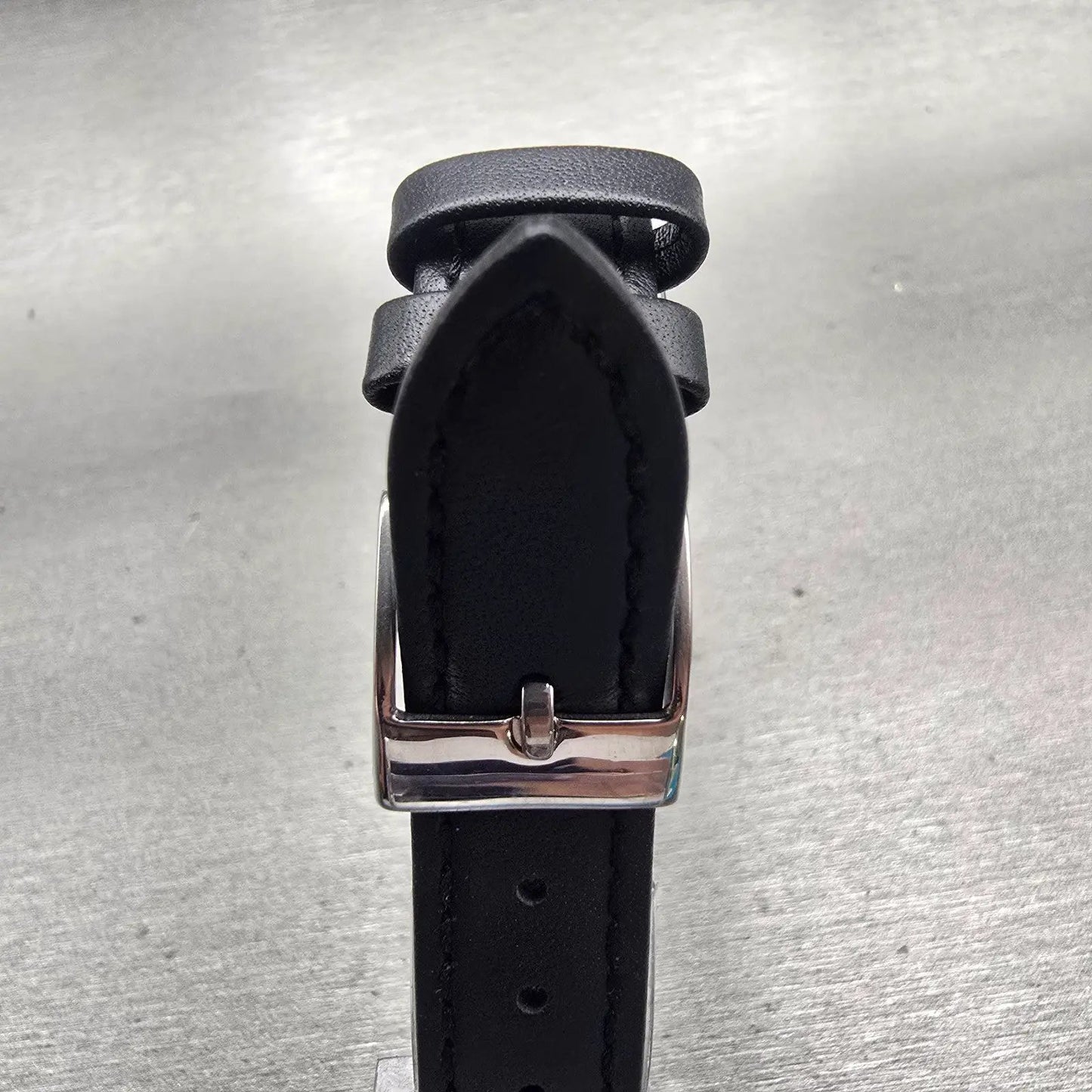Seiko Watch Men 23mm Black Dial Gold Tone Rectangle 43-3049 New Battery Vintage7