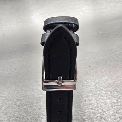 Seiko Watch Men 23mm Black Dial Gold Tone Rectangle 43-3049 New Battery Vintage7