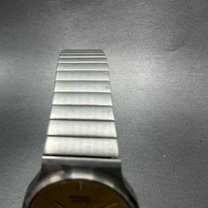 Seiko Watch Women 29mm Champagne Dial Silver Tone Round 7431-6090 New Battery4