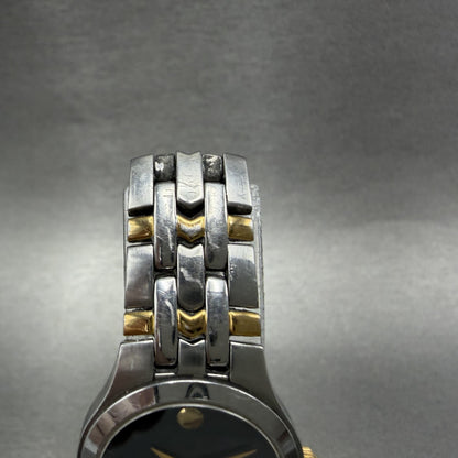Movado Museum Watch Women 24mm Black Dial Two Tone Round 81-E4-1832 New Batt4