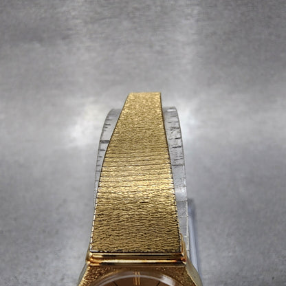 Seiko Watch Women 19mm Champagne Dial Gold Tone Round 14000750 New Battery4