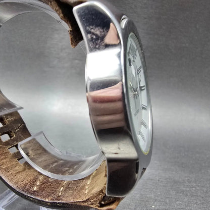 Diesel Watch Men 42mm White Dial Silver Tone Daydate READ!!! DZ-4037 New Battery3