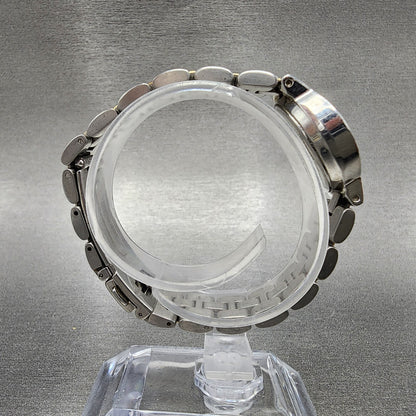 Skagen Watch Women 23mm Silver Dial Two Tone Date Round 236SGX New Battery8
