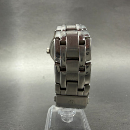 Bulova Watch Men 38mm Silver Dial Silver Tone Round 96A000 New Battery Vintage7