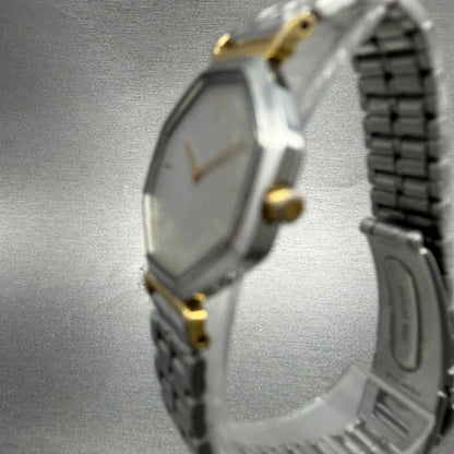Yves Saint Laurent Watch Women 24mm Silver Dial Two Tone 2200-222377 New Battery2