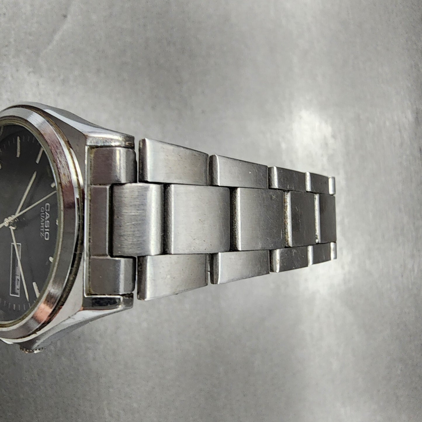 Casio MTP1240 Watch Men 36mm Black Dial Silver Tone Dadyate Round New Battery4