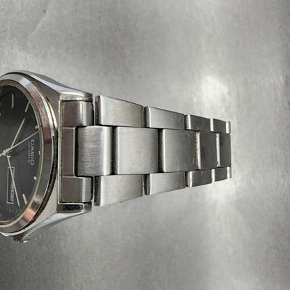 Casio MTP1240 Watch Men 36mm Black Dial Silver Tone Dadyate Round New Battery4