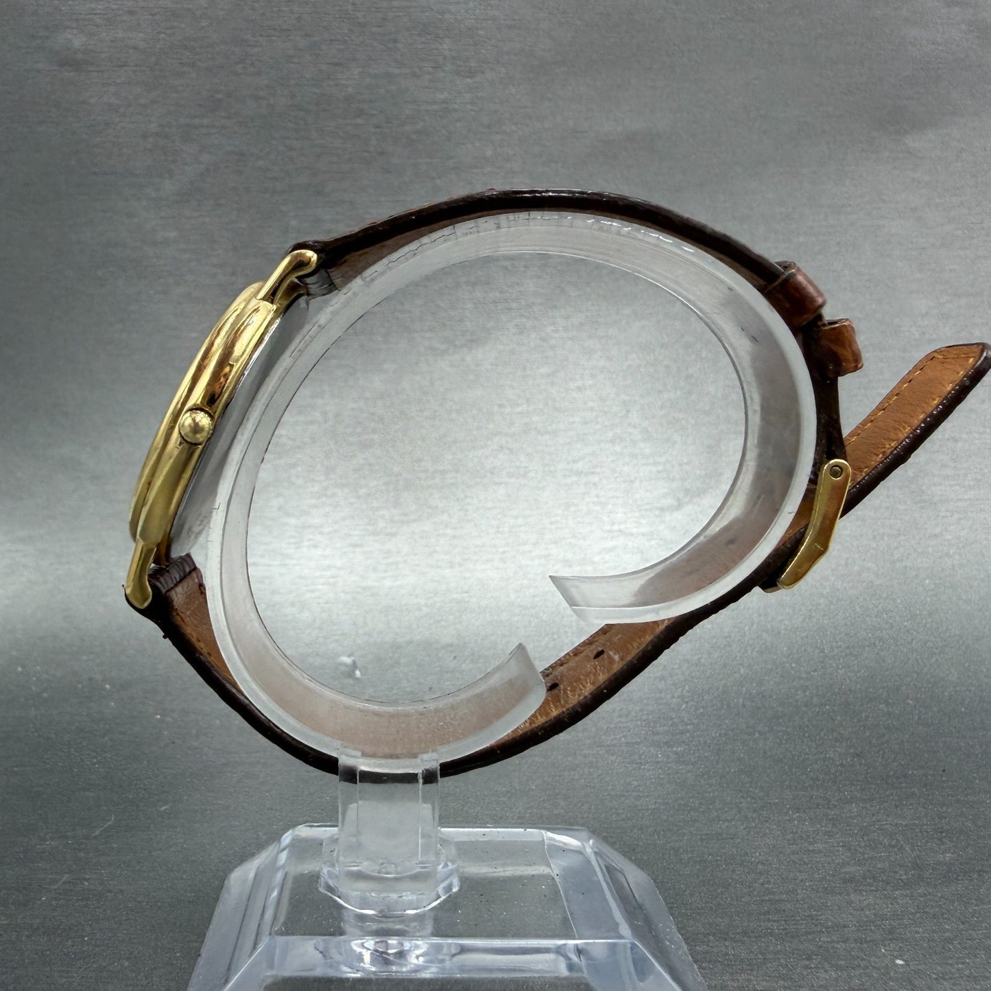 Movado Watch Men 33mm Cream Dial Gold Tone Daydate Round 87-56-885 New Battery6