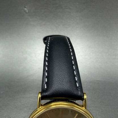 Longines Grand Classic Watch Men 33mm Gold Dial Gold Tone Date L4.720.2 New Batt4