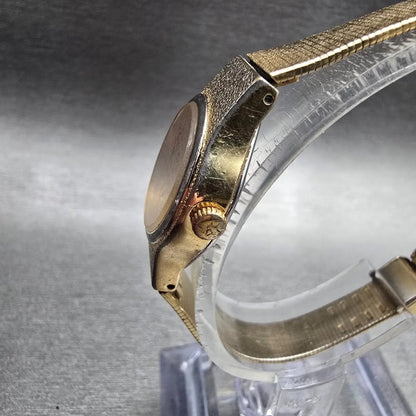 Seiko SX Watch Women 17mm Gold Dial Gold Tone Round 6Y21-0020 New Battery2