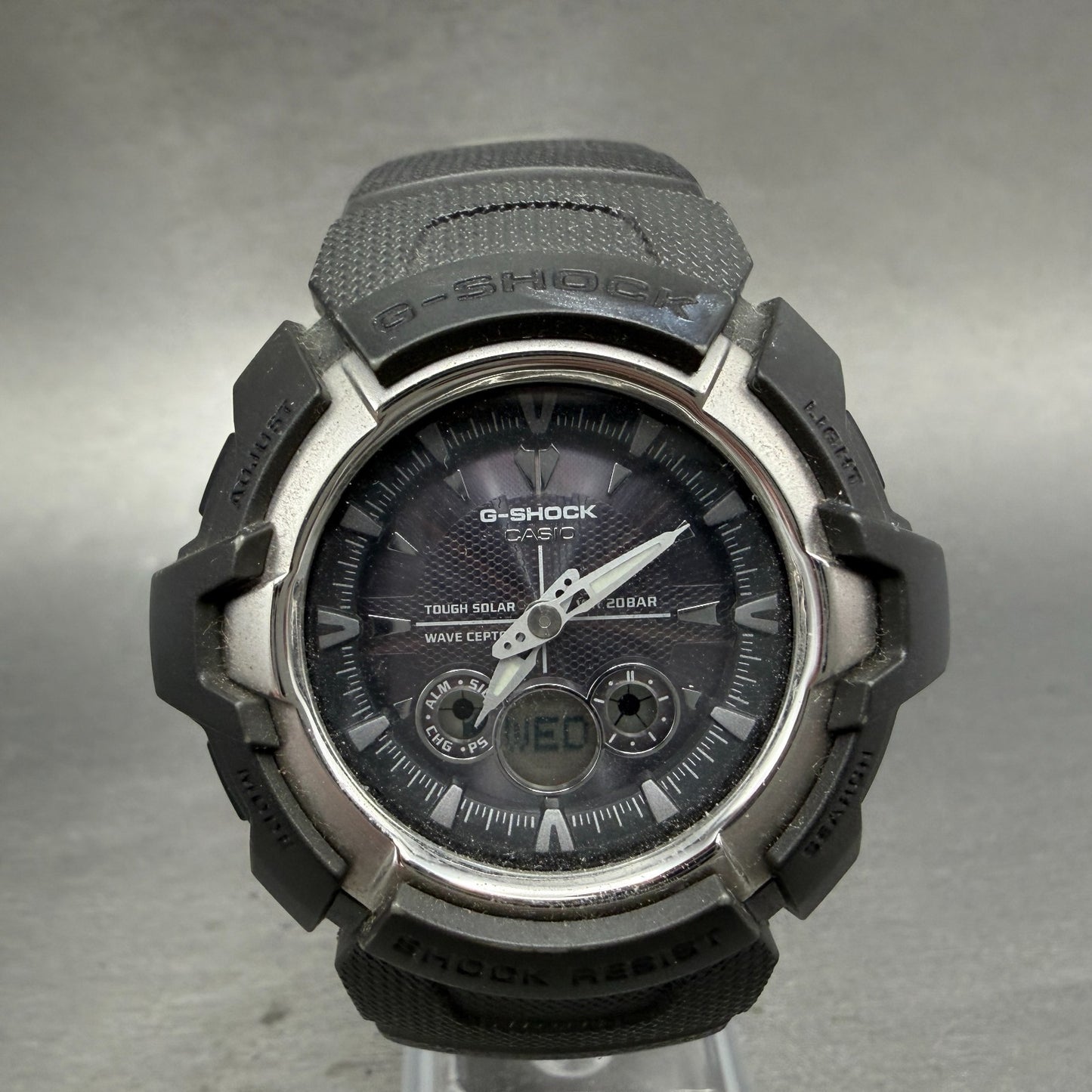 Casio G-Shock GW-1500SJ Watch Men 48mm Gray Analog Digital Alarm Chrono Runs0
