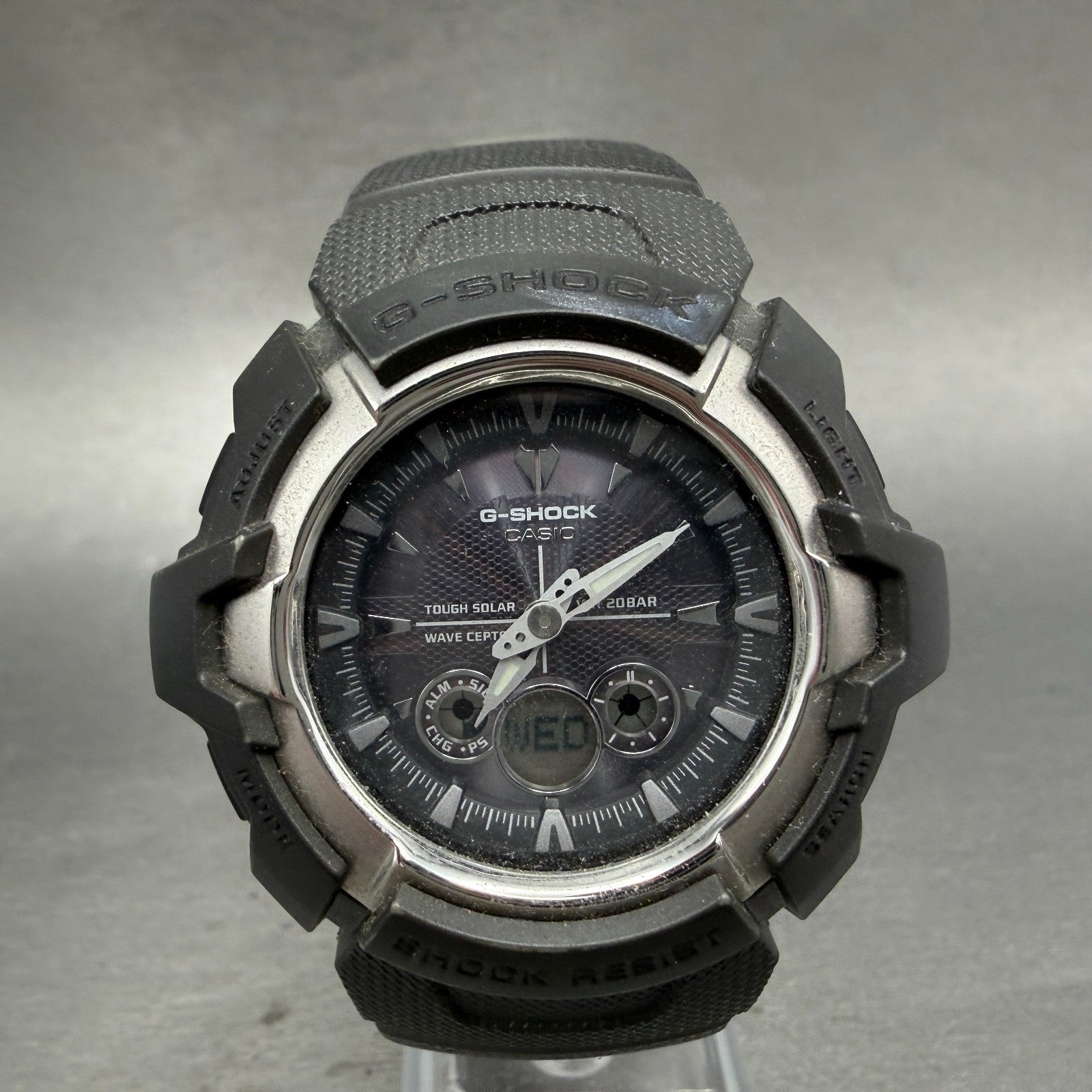 Casio G-Shock GW-1500SJ Watch Men 48mm Gray Analog Digital Alarm Chrono Runs0