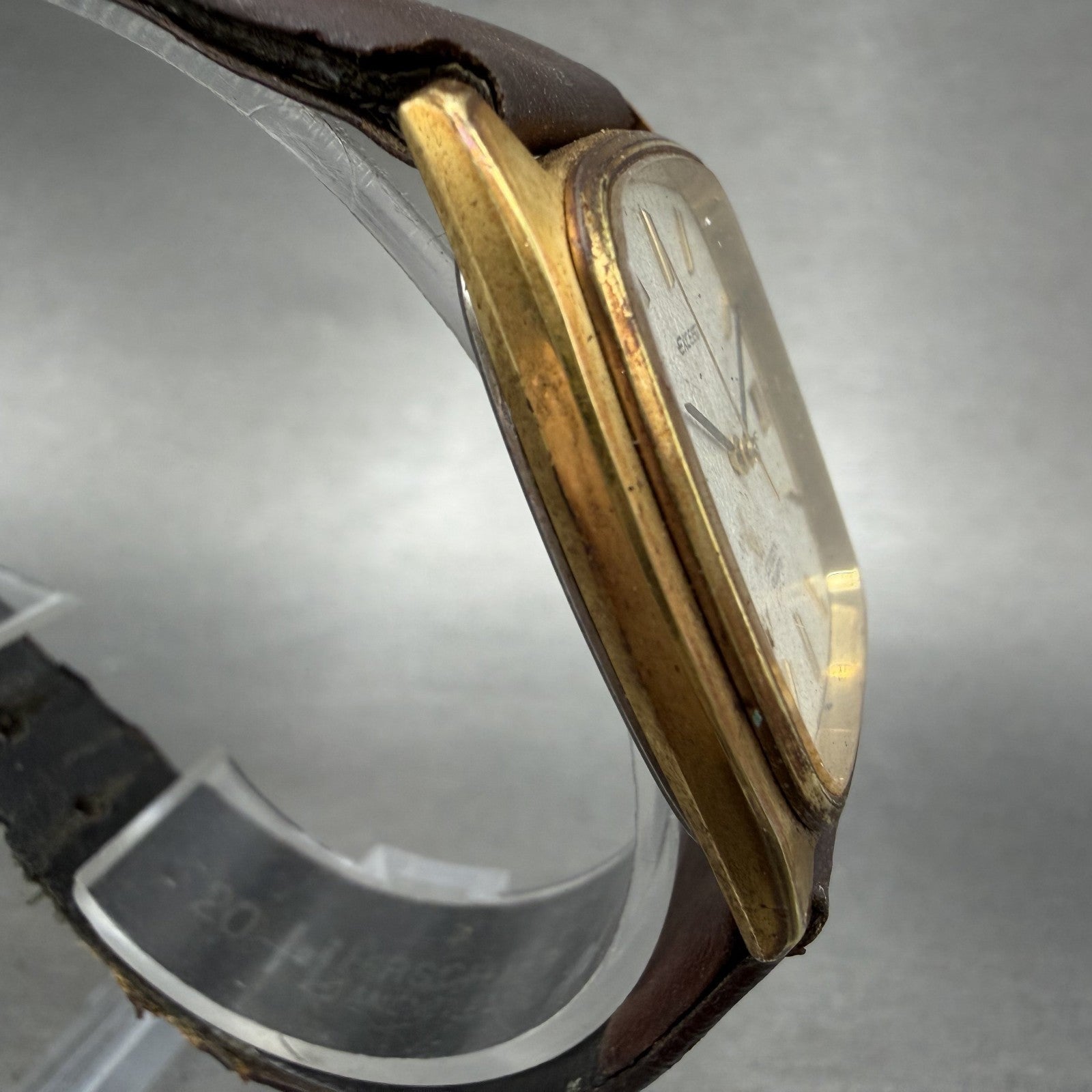Citizen Exceed Watch Men 29mm Silver Dial Gold Tone Date 4795423 PARTS4